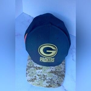 Green Bay Packers New Era Salute To Service 39thirty Hat Camouflage Size L-XL
